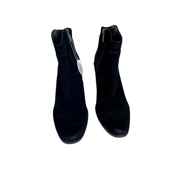 NWT!! "LUCKY BRAND" SZ 8.5 Women's Blk Sued Ankle Boots Side Zipper Classy Work - Picture 3 of 12